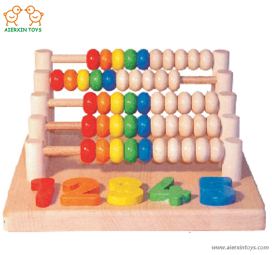 #80852 Preschool Kids Wooden Toys Wooden Small Abacus Toys Educational Wooden Toys with Numbers 